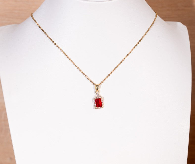Golden Frame Necklace