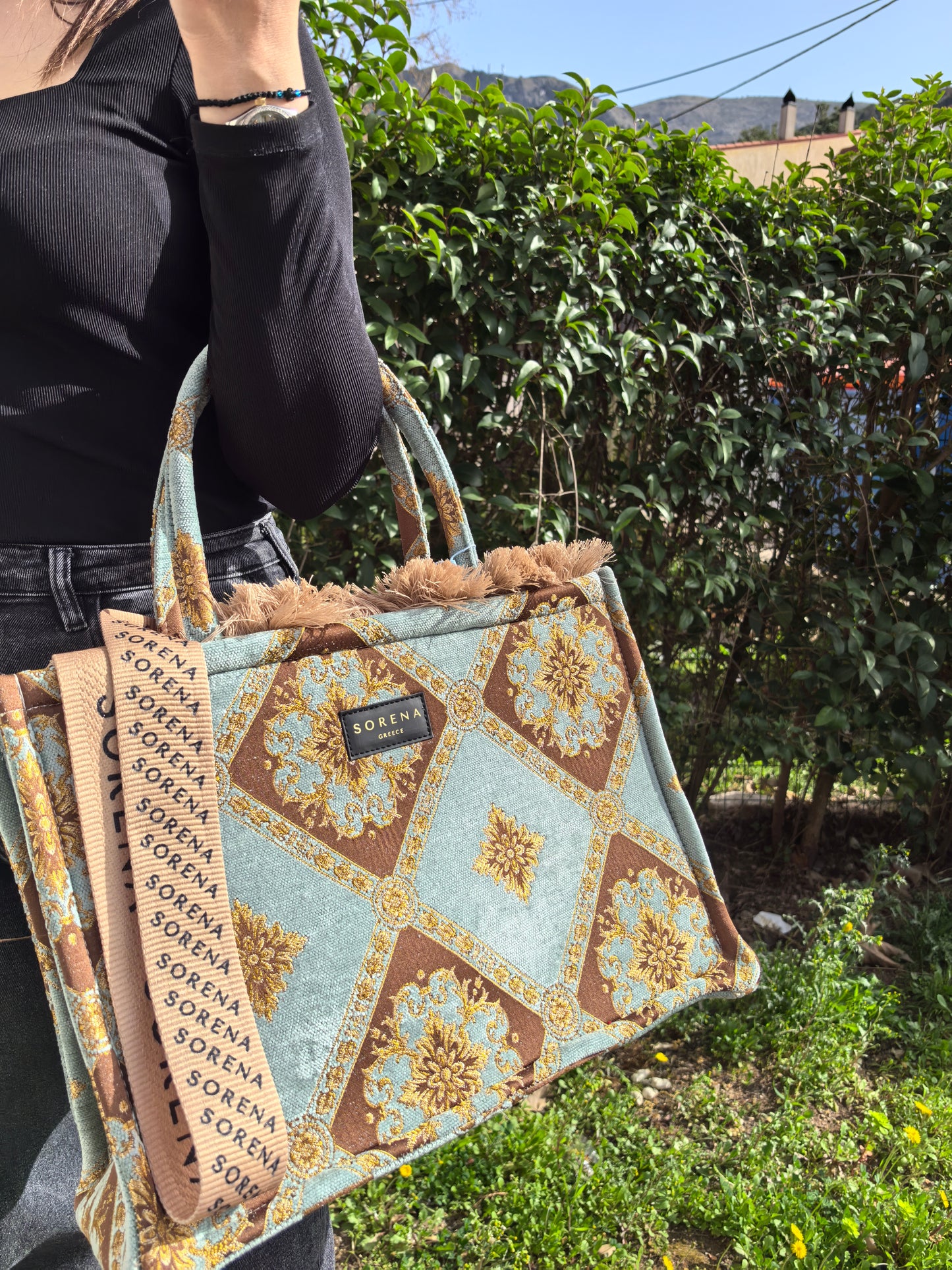 Grigio large tote bag