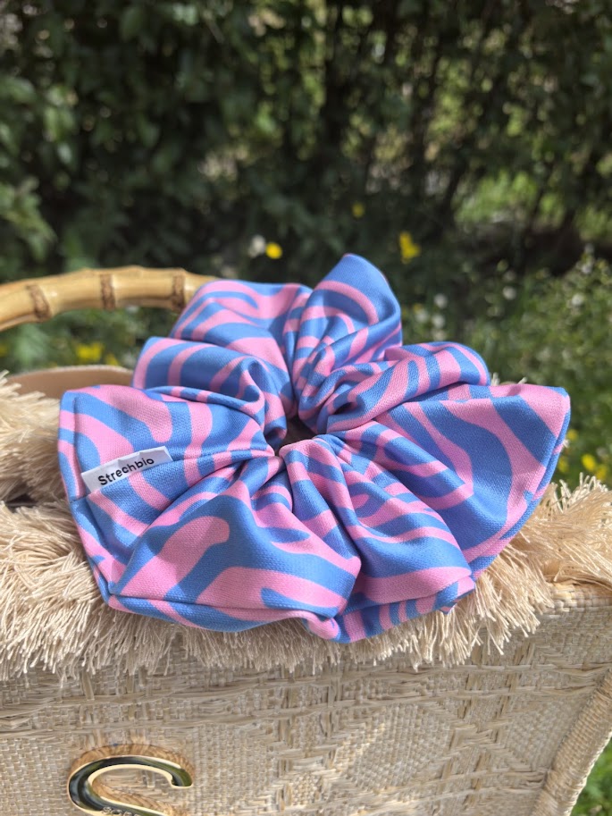 #Pastel Safari scrunchie