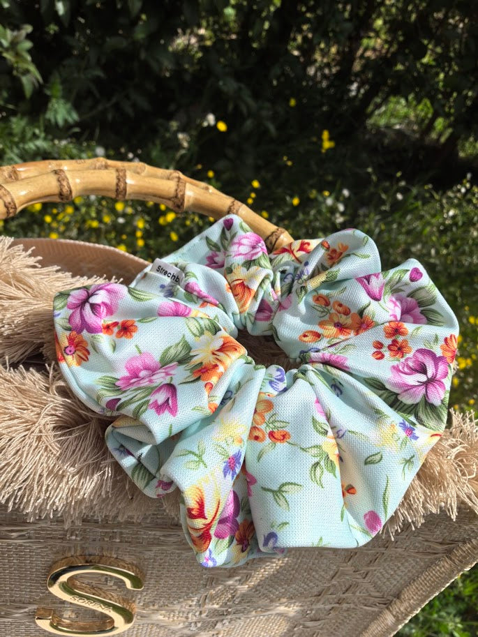 #Floral Breeze scrunchie