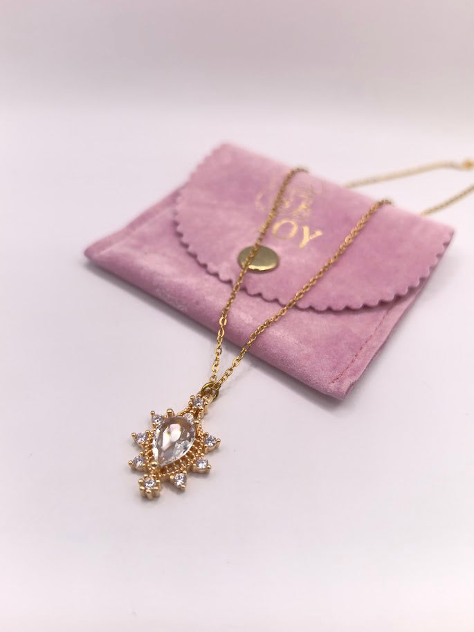 #Crystal Drama Necklace