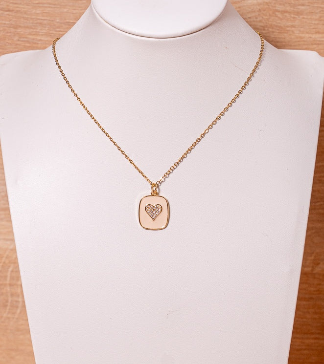 Golden Love Box Necklace