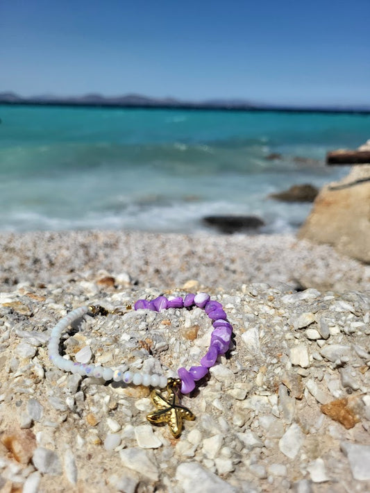 #Purple Coast Anklet