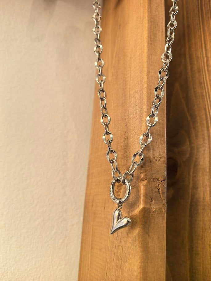 #SteelHeart Necklace