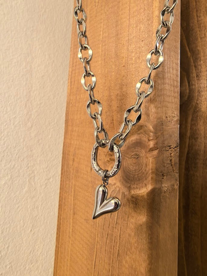 #SteelHeart Necklace