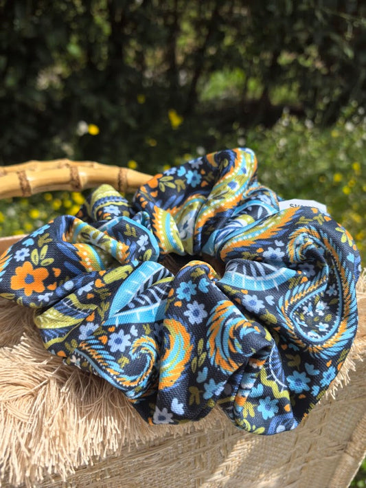 #Boho Splash scrunchie