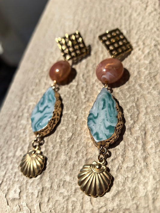 #RheaShells Earrings