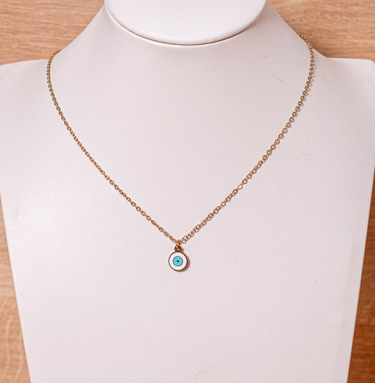 Τiny lucky eye Necklace