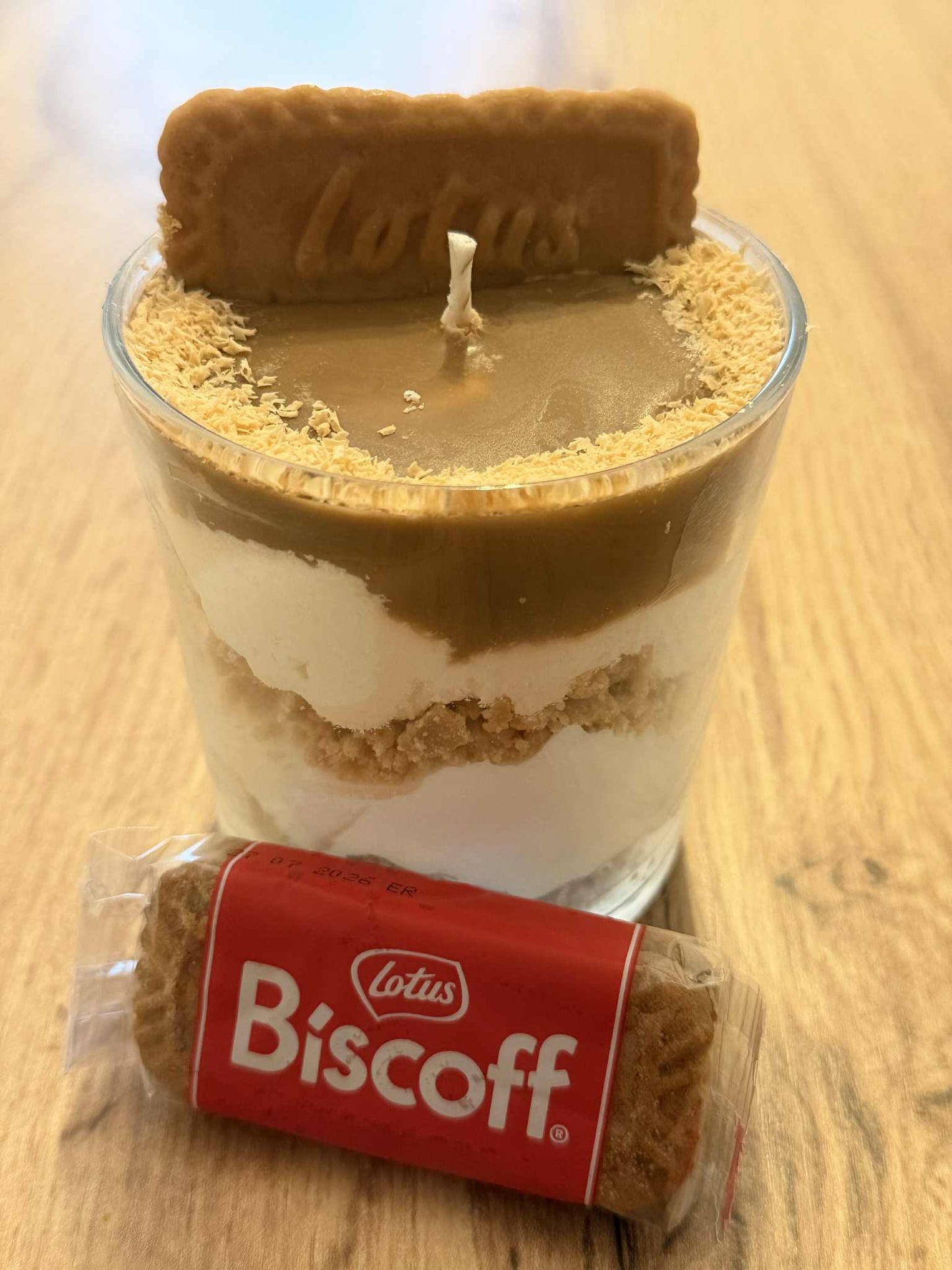 Biscoff candle