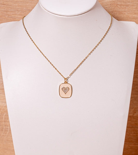 Golden Love Box Necklace