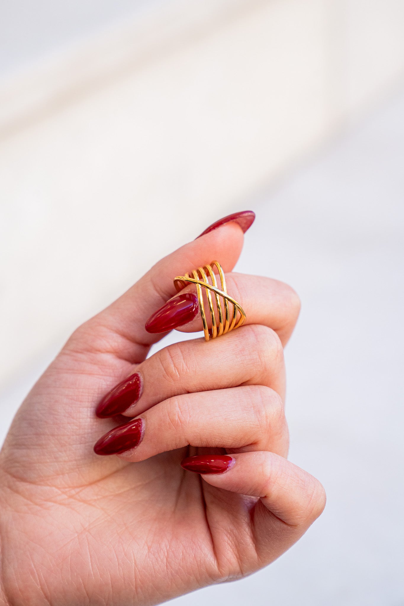 Cross Lines Ring